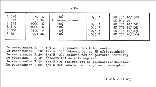 RA615; Erres, Van der Heem (ID = 1444847) Radio