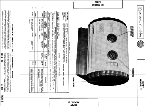 31 Roundabout ; Espey Mfg. Co., Inc. (ID = 565817) Radio