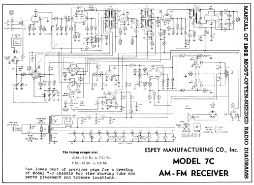 Espey 7C Radio Espey Mfg. Co., Inc.; New York NY, Build 1952 ...