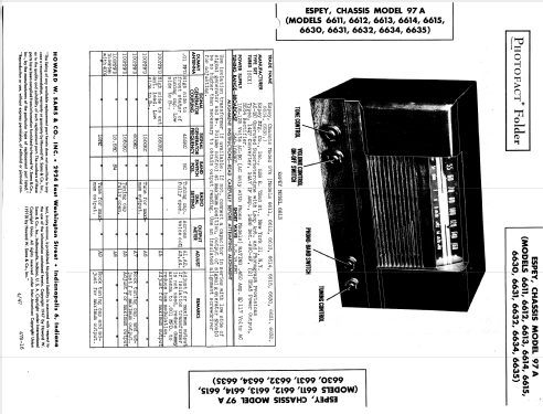 6612 ch=97A; Espey Mfg. Co., Inc. (ID = 842042) Radio