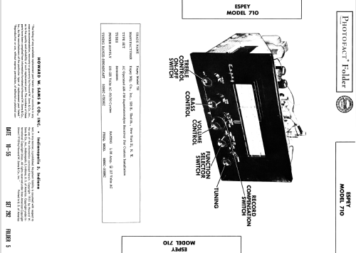 710 ; Espey Mfg. Co., Inc. (ID = 2646313) Radio