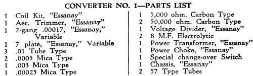 Short Wave Converter #1 ; Essanay (ID = 1825340) Converter