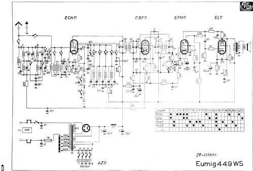 449WS; Eumig, Elektrizitäts (ID = 2262329) Radio