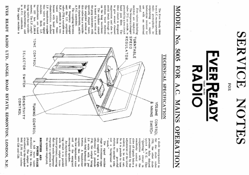 5005; Ever Ready Co. GB (ID = 1641074) Radio