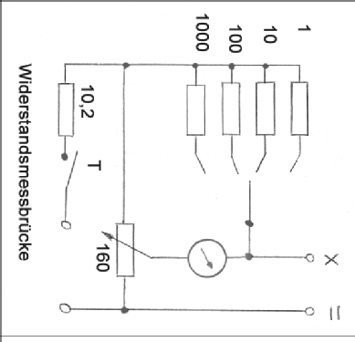 Widerstandsmessbrücke ; Excelsiorwerk; (ID = 1996805) Equipment