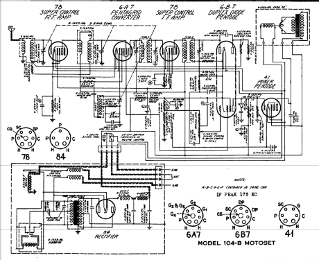 104-B Auto Ch= RV; Fada Radio & (ID = 410588) Car Radio