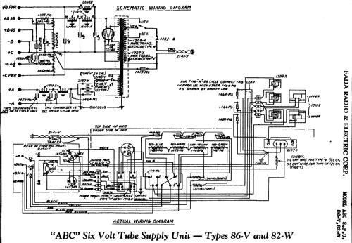 82-W ABC Six Volt Tube Supply Unit; Fada Radio & (ID = 349823) Strom-V