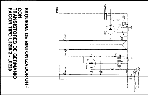 UHF Selector de Canales - Channel Selector / Tuner U-1220; Fagor Electrónica; (ID = 2225412) Adattatore