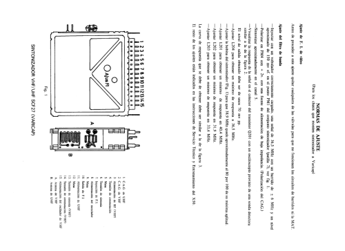 VHF/UHF Selector de Canales. Channel Selector. Tuner SCF 27; Fagor Electrónica; (ID = 2491448) Converter