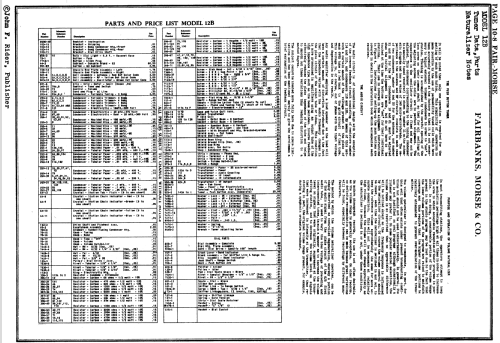 12B ; Fairbanks, Morse & (ID = 2063854) Radio