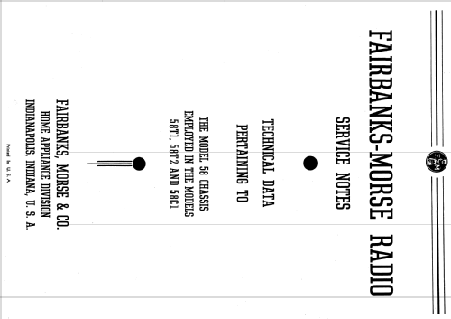 58-T-1 Ch= 58; Fairbanks, Morse & (ID = 2179472) Radio