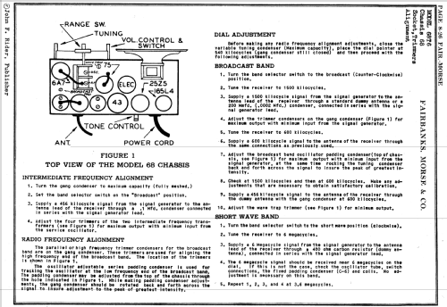 68 ; Fairbanks, Morse & (ID = 1728055) Radio