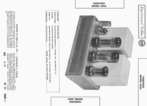 255A ; Fairchild Recording (ID = 2438491) Ampl/Mixer