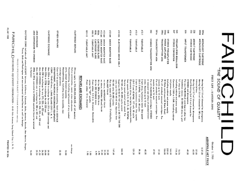 Stereo Converter 247; Fairchild Recording (ID = 2132044) Ampl/Mixer