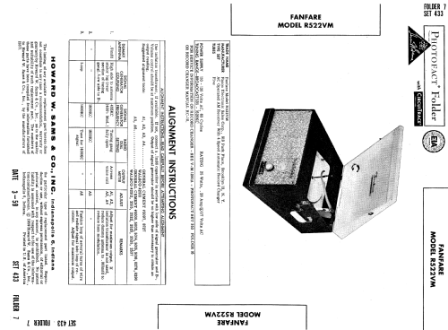 Fanfare R522VM ; Fanon-Masco Long (ID = 557831) Radio