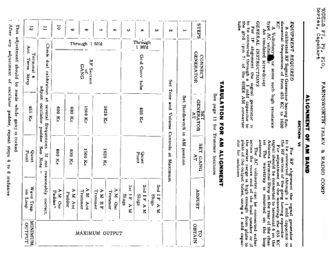 Capehart 1000M Ch= P8; Farnsworth (ID = 351992) Radio