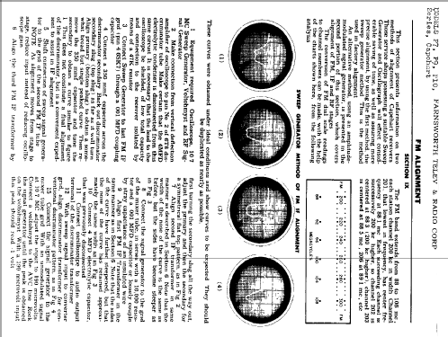 Capehart 1001-M Ch= P10; Farnsworth (ID = 352674) Radio