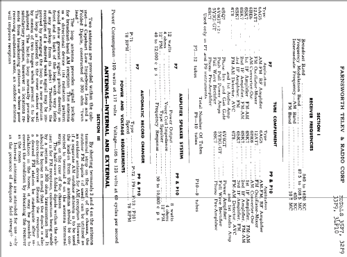 Capehart 1004-B Ch= P8; Farnsworth (ID = 352611) Radio