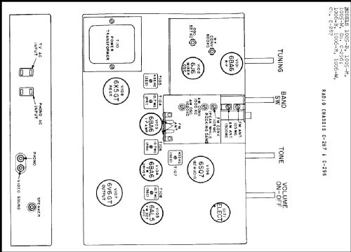 Capehart 1005-W Ch= C-296; Farnsworth (ID = 221332) Radio