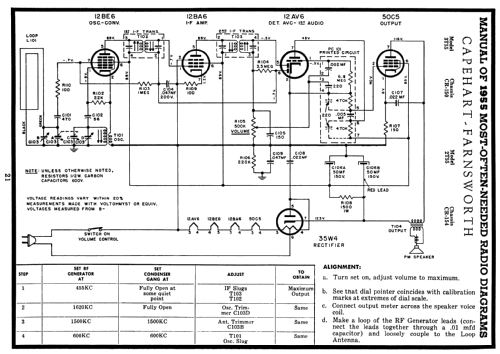 Capehart 2T55 Ch= CR-154; Farnsworth (ID = 119164) Radio