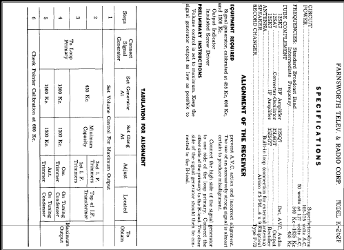 K-262P ; Farnsworth (ID = 283713) Radio