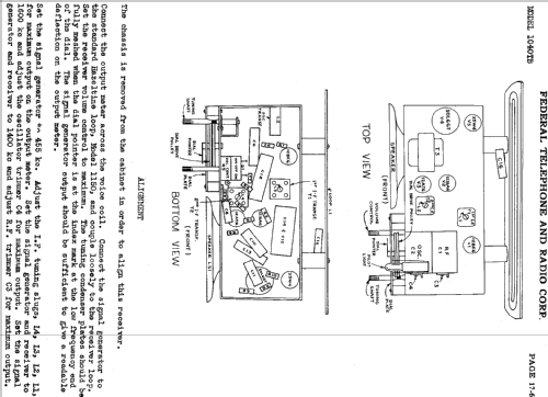 1040T ; Federal Radio Corp. (ID = 613735) Radio