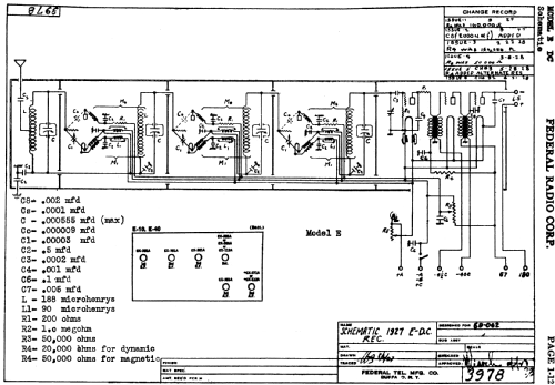 E-10 Orthosonic ; Federal Radio Corp. (ID = 612983) Radio