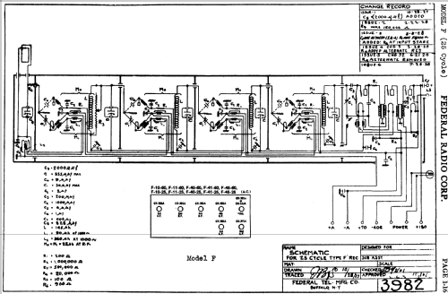 F10-25 ; Federal Radio Corp. (ID = 613027) Radio