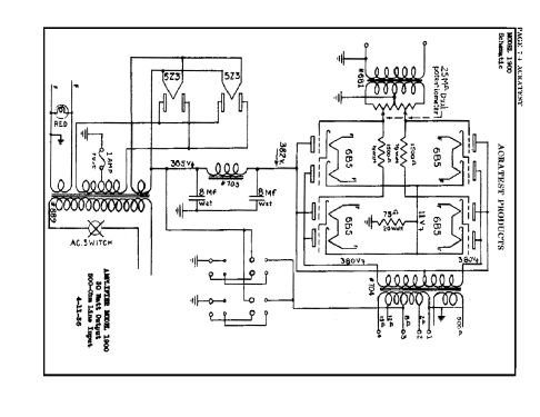 Acratest 1900; Federated Purchaser, (ID = 47887) Ampl/Mixer