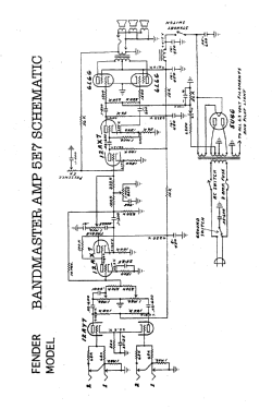 Bandmaster-amp 5E7; Fender Electric (ID = 2772311) Ampl/Mixer