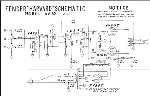 Harvard 5F10 ; Fender Electric (ID = 439227) Ampl/Mixer