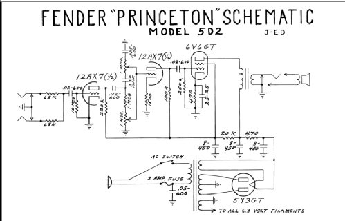 Princeton Ch= 5D2; Fender Electric (ID = 438199) Ampl/Mixer