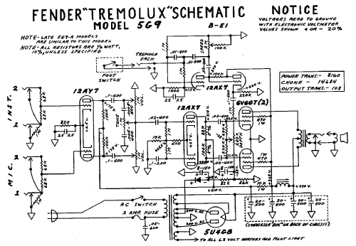 Tremolux 5G9 AMP; Fender Electric (ID = 446298) Ampl/Mixer