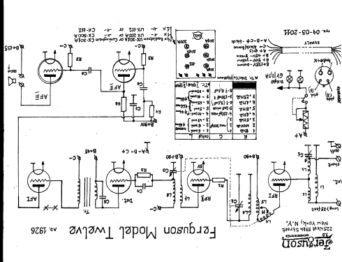 12 table model; Ferguson in the (ID = 981097) Radio