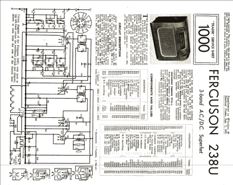 238U; Ferguson Brand, (ID = 1003490) Radio