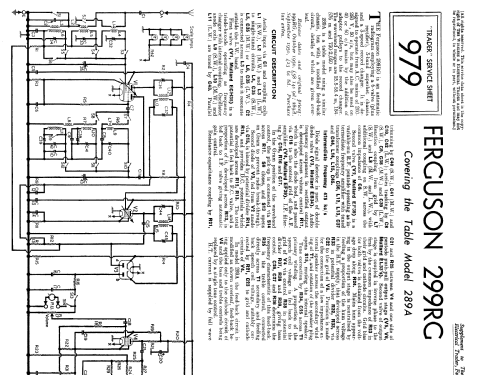 289A; Ferguson Brand, (ID = 2277509) Radio