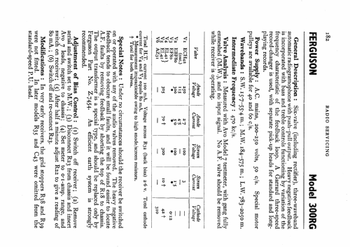 De Luxe Autoradiogram 300RG; Ferguson Brand, (ID = 530957) Radio