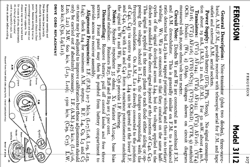 Fairway 3112; Ferguson Brand, (ID = 726241) Radio