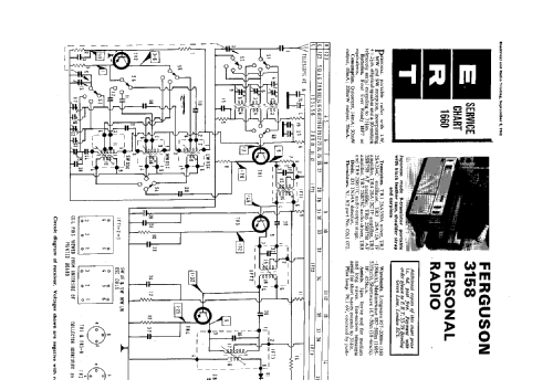 9 Transistor 3158 ; Ferguson Brand, (ID = 1337200) Radio