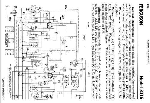 3316; Ferguson Brand, (ID = 774544) Radio