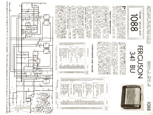 341BU; Ferguson Brand, (ID = 1020026) Radio