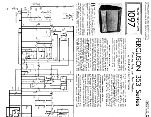 353A; Ferguson Brand, (ID = 1021962) Radio