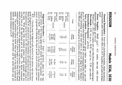 353A; Ferguson Brand, (ID = 548383) Radio