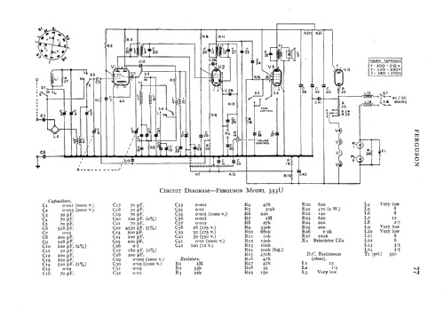 353U; Ferguson Brand, (ID = 548384) Radio