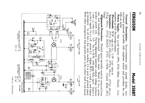 358BT; Ferguson Brand, (ID = 597032) Radio