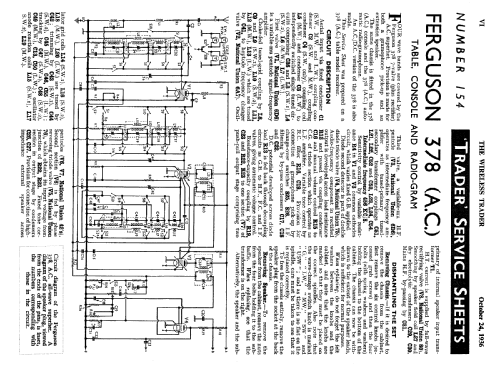 378RG ; Ferguson Brand, (ID = 1032821) Radio