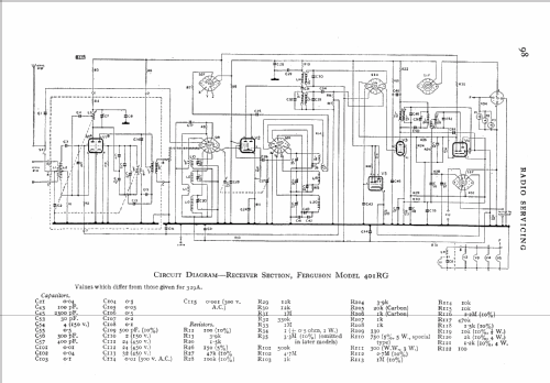 401RG; Ferguson Brand, (ID = 554216) Radio