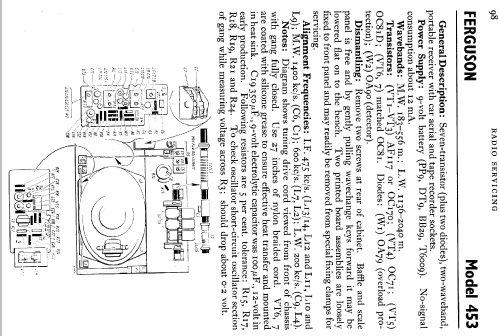 453BT; Ferguson Brand, (ID = 726238) Radio