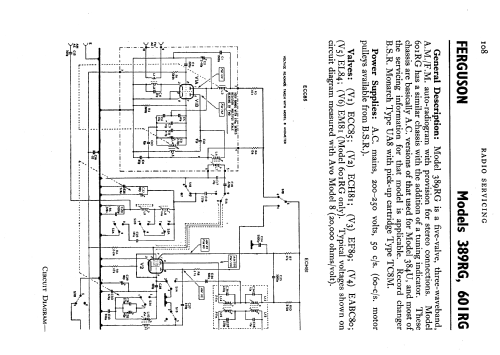 601RG; Ferguson Brand, (ID = 581664) Radio