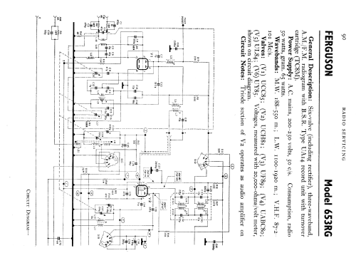 653RG; Ferguson Brand, (ID = 597036) Radio